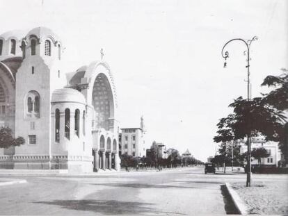 Imagen de archivo de la Basílica de la Virgen Santa, de 1913, inspirada en Santa Sofía de Estambul y en la que yace enterrado Empain.