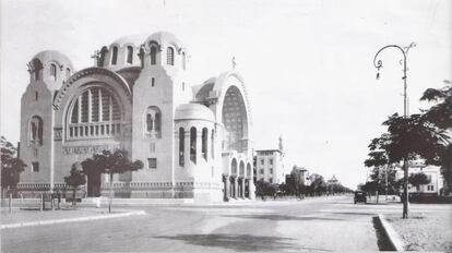 Imagen de archivo de la Basílica de la Virgen Santa, de 1913, inspirada en Santa Sofía de Estambul y en la que yace enterrado Empain.