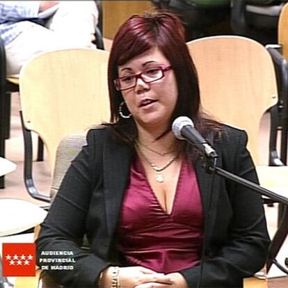 Miriam Alonso, durante el juicio.