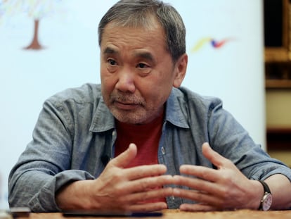 El escritor japonés Haruki Murakami, en 2018.