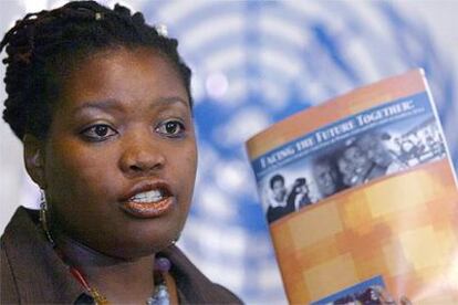 Bella Matabanadzo, de la ONU, al presentar el informe en Nairobi.
