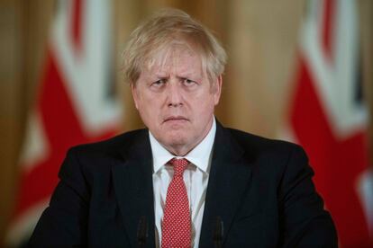 O primeiro ministro do Reino Unido, Boris Johnson, na última sexta-feira.