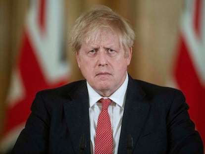 O primeiro ministro do Reino Unido, Boris Johnson, na última sexta-feira.