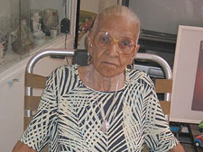 Gloria Esther Lugo Machín, en su casa de La Habana.