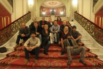 Los actores de 'El hijo del acordeonista'