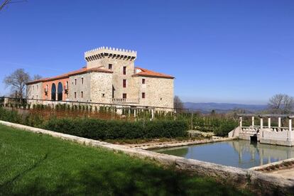 Vista del hotel Palacio de Sober, en la provincia de Lugo.