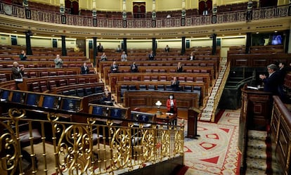 Pleno del Congreso durante el estado de alarma.