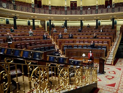 Pleno del Congreso durante el estado de alarma.