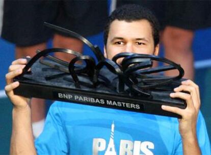 Tsonga celebra el triunfo