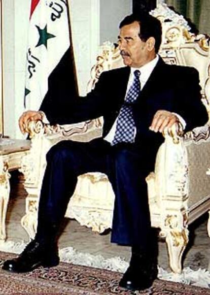 El presidente de Irak, Sadam Husein.