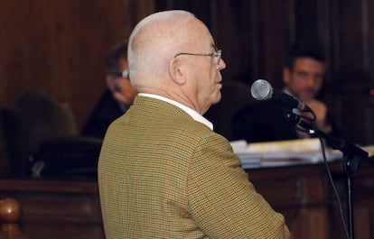 Luis Falcón, durante un juicio en 2012.