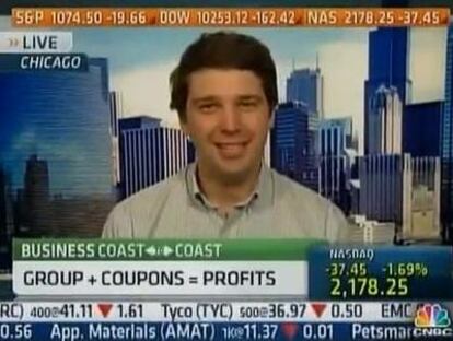 El Consejero Delegado de Groupon, Andrew Mason, en una reciente entrevista a la cadena norteamericana CNBC