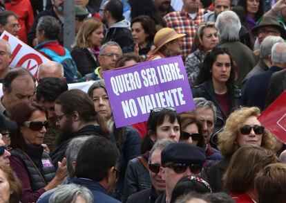 Manifestación del Día del Trabajador por las calles de Madrid.