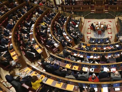 Imagen del hemiciclo del Congreso de los Diputados.