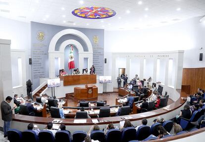 El Congreso de San Luis Potosí durante una sesión el 20 de abril de 2023.