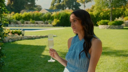 Meghan Markle toasts with family and friends in the latest episode of 'With Love, Meghan'.