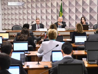 A comissão do Senado, nesta quarta-feira.