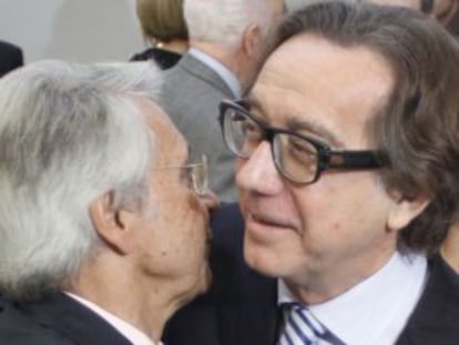Julio Fernández Gayoso y José Luis Méndez, ex presidentes de la cajas fusionadas