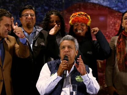 El candidato de Rafael Correa, Lenín Moreno.