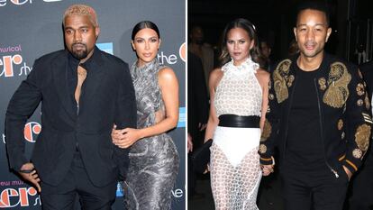 La modelo Chrissy Teigen y su esposo, el cantante John Legend, son grandes amigos del rapero Kanye West y la estrella de telerrealidad Kim Kardashian. Desde hace años se les ve juntos en ceremonias de premios y cumpleaños, y constantemente publican fotos juntos en sus redes sociales.