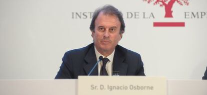 El presidente del Instituto de la Empresa Familiar, Ignacio Osborne