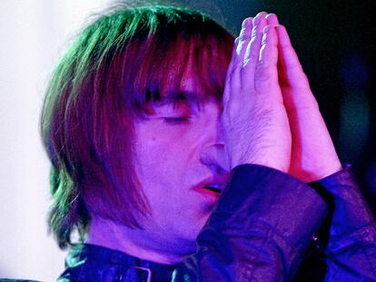Liam Gallagher, líder de Beady Eye, anoche durante el concierto en La Riviera.
