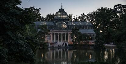 Palacio de Cristal en el parque del Retiro.