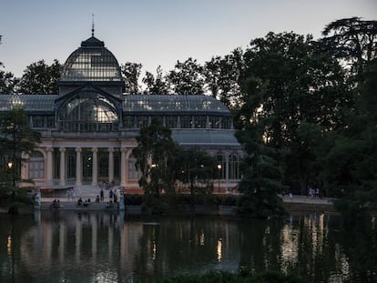 Palacio de Cristal en el parque del Retiro.