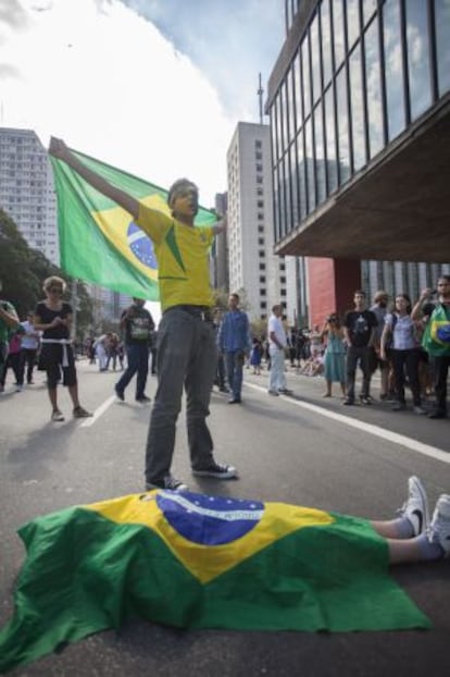 Manifestantes em protesto ocorrido em 2013.