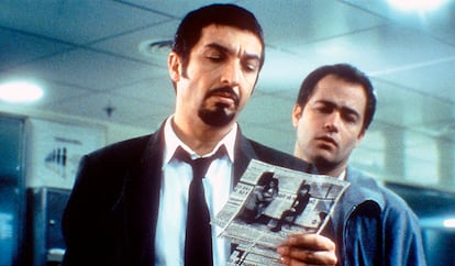 Darín junto a Gastón Pauls en 'Nueve reinas' (2000).