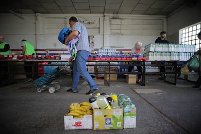 Un banco de alimentos en Lugo, Galizcia, en mayo de 2023.