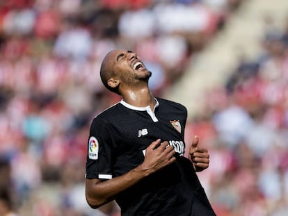 N&#039;Zonzi, durante el partido ante el Girona. 