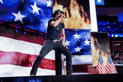 Kid Rock performing at the Republican Convention on Thursday.