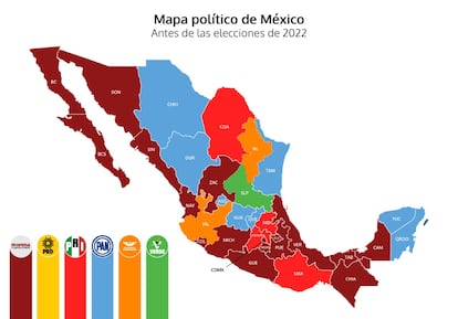 MAPAS ELECCIONES - MÉXICO