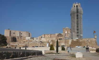 Restauraci&oacute;n de la torre de la Seu Vella de Lleida. 