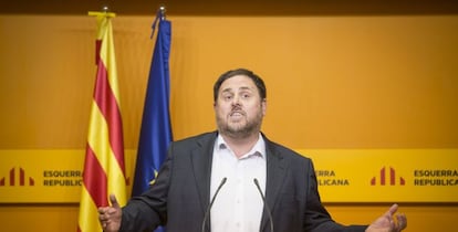 Oriol Junqueras, l&iacute;der de Esquerra Republicana. 