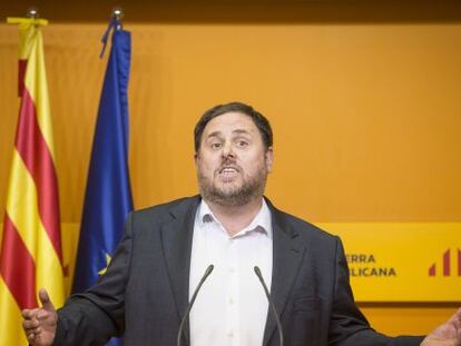 Oriol Junqueras, l&iacute;der de Esquerra Republicana. 