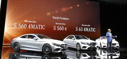 Dieter Zetsche, presidente de Daimler AG, en el último salón del automóvil de Frankfort.