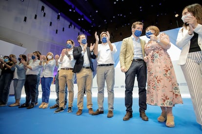 Pablo Casado en el acto de clausura del XV congreso del Partido Popular de la provincia de Alicante.