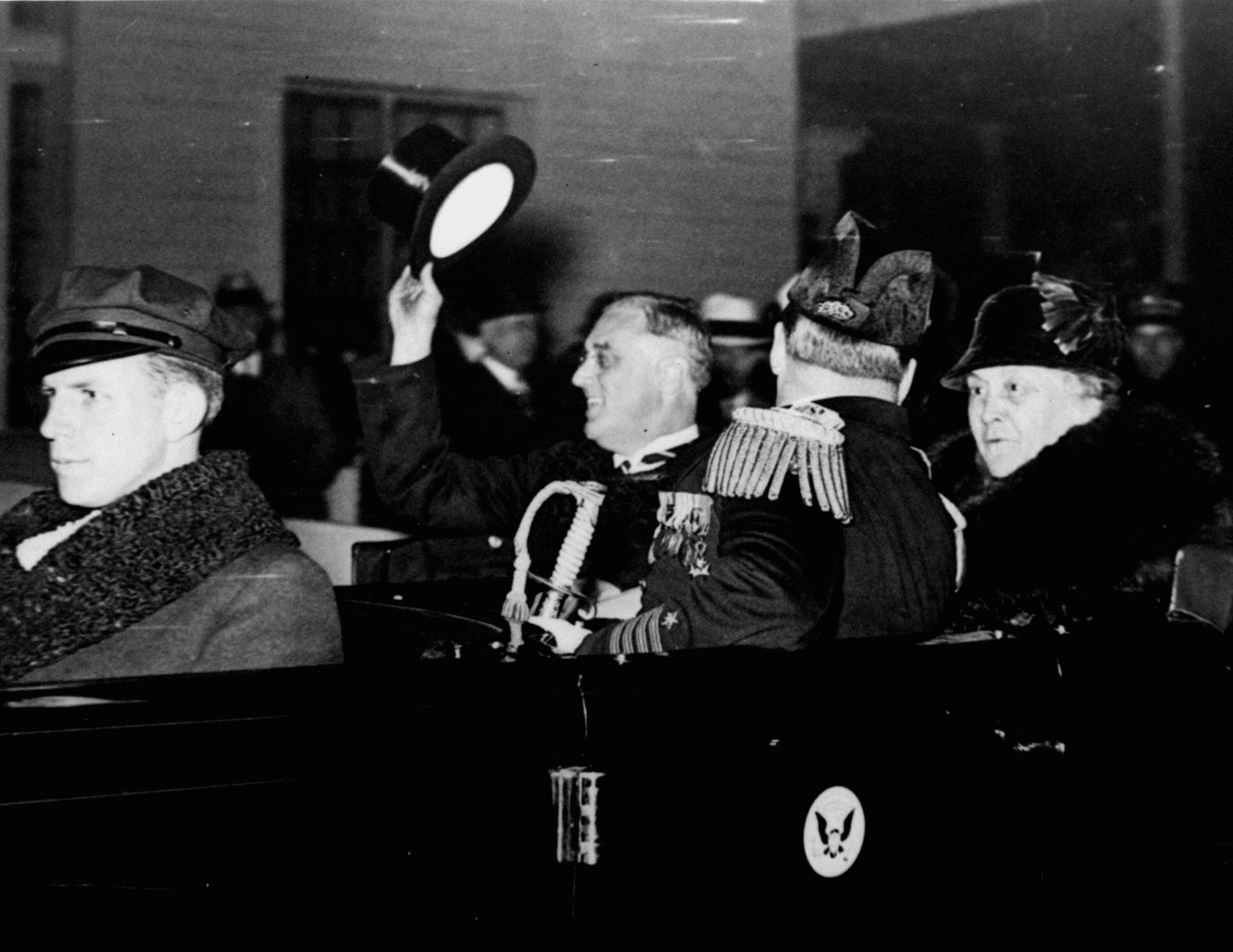 Franklin D. Roosevelt, en 1933, tras ser investido presidente de EE UU.