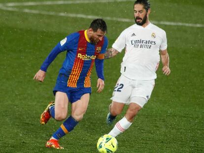 Partido entre Real Madrid y FC Barcelona.