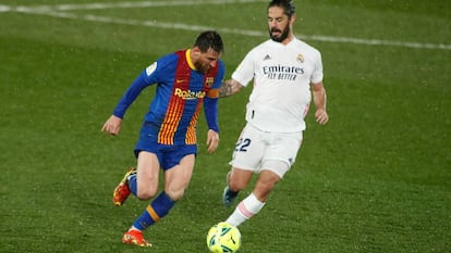 Partido entre Real Madrid y FC Barcelona.