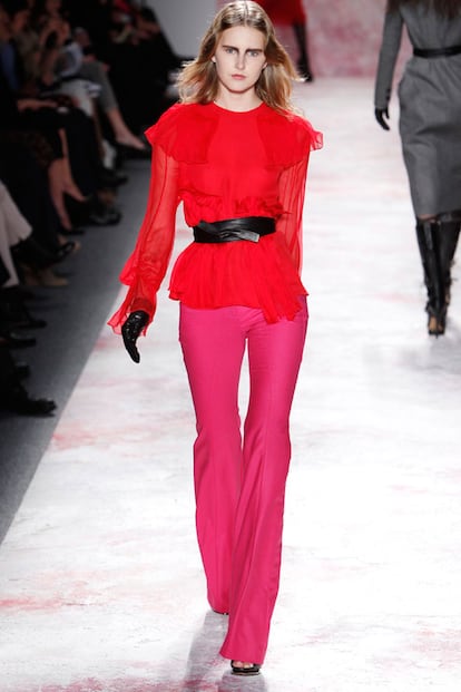 Rojo con rosa: Prabal Gurung otoño invierno 2011-2012.