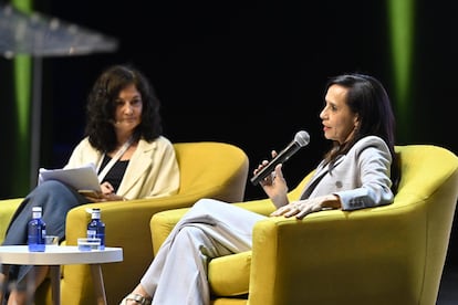 Beatriz Corredor, presidenta de Redeia, interviene en el congreso anual de Ceapi.