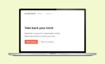Funcionalidad ante todo. Así es la pagina central de Substack, la plataforma de newsletters que ha revolucionado la forma de hacer periodismo.