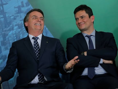 Bolsonaro e Moro em dezembro passado.