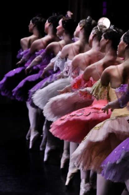 El Ballet de Moscú ejecutando la coreografía de la 'Bella Durmiente'.