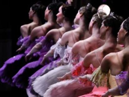El Ballet de Moscú ejecutando la coreografía de la 'Bella Durmiente'.