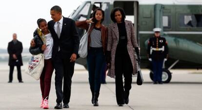 La familia Obama.