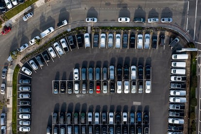 Vehículos en un concesionario Ford de Richmond, California, el 3 de marzo de 2025.